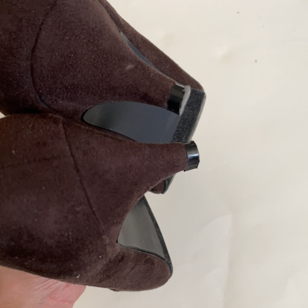 Boston design studio brown suede heel shoes 7.5 - Picture 7 of 8
